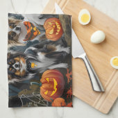 Linge De Cuisine Papillon Halloween Éffrayant (Quart Plié)