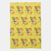 Linge De Cuisine Papillon jaune Aquarelle Art Tea Towa (Vertical)