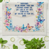 Linge De Cuisine Papillon La prière du Seigneur (Plié)