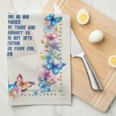 Linge De Cuisine Papillon La prière du Seigneur (Quart Plié)