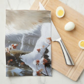 Linge De Cuisine Papillon Laisser neiger Noël (Quart Plié)