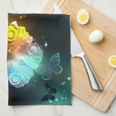 Linge De Cuisine Papillon lumineux et papillons de nuit (Quart Plié)