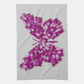 Linge De Cuisine Papillon mauve et Fuchsia (Vertical)