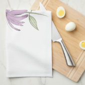 Linge De Cuisine Papillon monarque à fleurs de cône pourpre (Quart Plié)