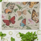 Linge De Cuisine Papillon Moth Nature Collection Dessin (Plié)