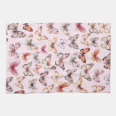 Linge De Cuisine Papillon Motif Aquarelle Élégant Joli Cadeau (Horizontal)