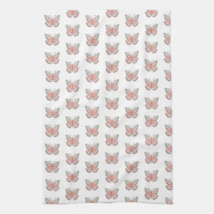 Linge De Cuisine Papillon Motif simple rose moderne