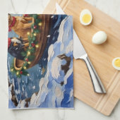Linge De Cuisine Papillon Noël Bateau Fêtes (Quart Plié)