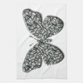 Linge De Cuisine Papillon noir et blanc élégant (Vertical)