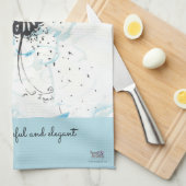 Linge De Cuisine Papillon noir moderne (Quart Plié)