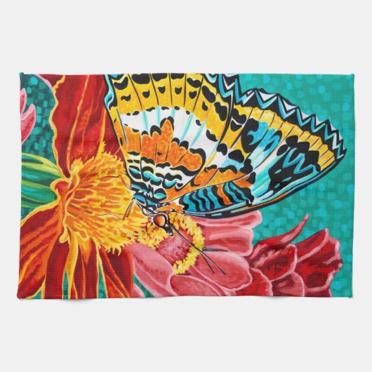 Linge De Cuisine Papillon pointu I (Horizontal)