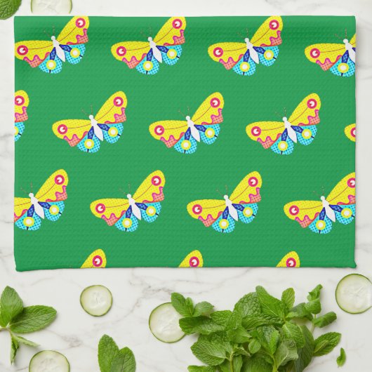 Linge De Cuisine Papillon PopArt (Plié)