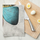 Linge De Cuisine Papillon rustique (Quart Plié)