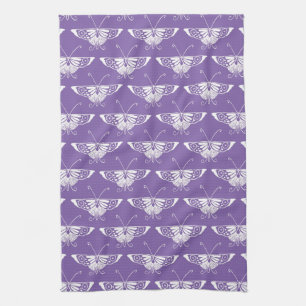 Linge De Cuisine Papillon stylisé de Deco - lilas poussiéreux