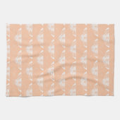 Linge De Cuisine Papillon stylisé de Deco - pêche molle (Horizontal)
