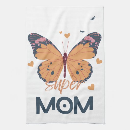 Linge De Cuisine Papillon Super MOM (Vertical)