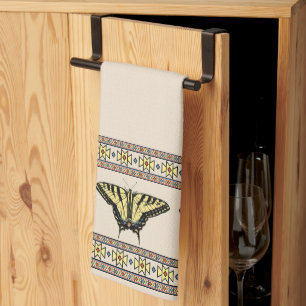 Linge De Cuisine Papillon Swallowtail Jaune du Sud-Ouest  