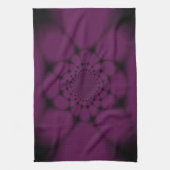 Linge De Cuisine Papillon Violet Noir Pétales (Vertical)