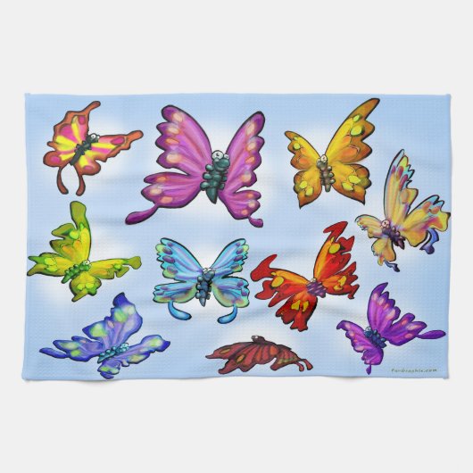 Linge De Cuisine Papillons (Horizontal)