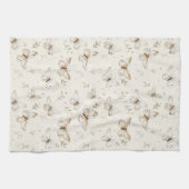 Linge De Cuisine Papillons à crème chic (Horizontal)