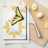 Linge De Cuisine Papillons à queue jaune (Quart Plié)