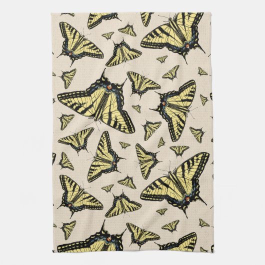 Linge De Cuisine Papillons à queue jaune du sud-ouest partout (Vertical)