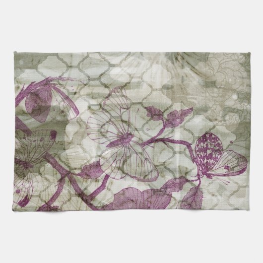 Linge De Cuisine Papillons arabes IV (Horizontal)