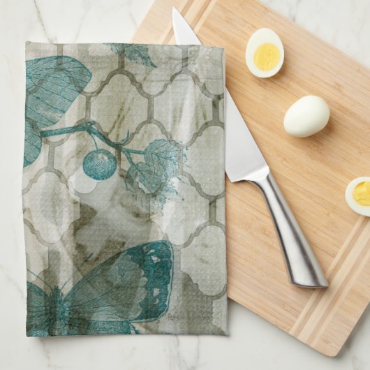 Linge De Cuisine Papillons arabes V (Quart Plié)