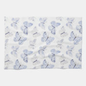 Linge De Cuisine Papillons blancs mauves (Horizontal)