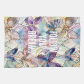 Linge De Cuisine Papillons bleu pourpre (Horizontal)