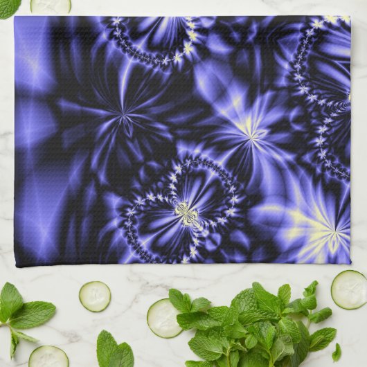 Linge De Cuisine Papillons bleus (Plié)