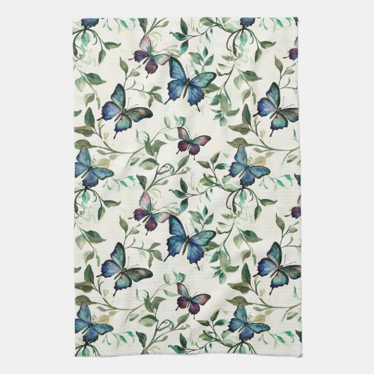 Linge De Cuisine Papillons bleus Pretty Shower de mariage (Vertical)