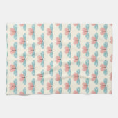Linge De Cuisine Papillons Boho Sur Fond Jaune Clair (Horizontal)