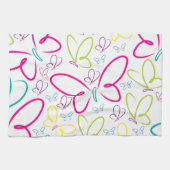 Linge De Cuisine Papillons brillants (Horizontal)