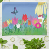 Linge De Cuisine Papillons colorés (Plié)