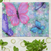 Linge De Cuisine Papillons colorés Volant - Joie (Plié)