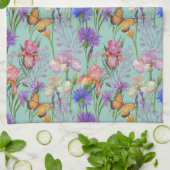 Linge De Cuisine Papillons Dans Le Jardin (Plié)