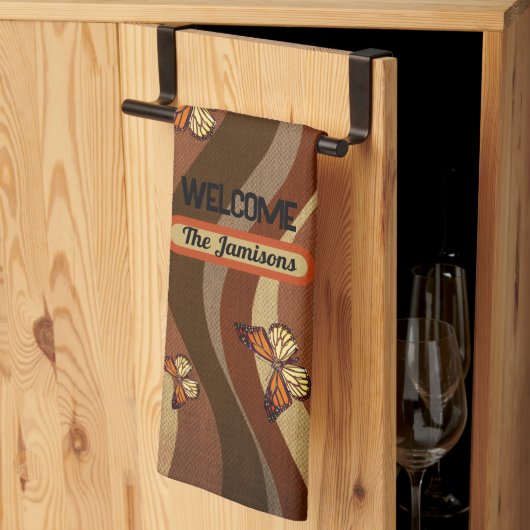 Linge De Cuisine Papillons d'automne (Pliage en tiers)