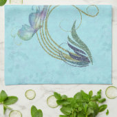 Linge De Cuisine Papillons de parties scintillantes (Plié)