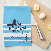 Linge De Cuisine Papillons de toilette en pierre jaune (Quart Plié)