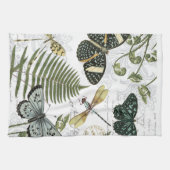Linge De Cuisine papillons et libellules vintages modernes (Horizontal)
