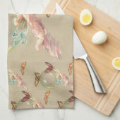 Linge De Cuisine Papillons et un ange (Quart Plié)