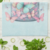 Linge De Cuisine Papillons Fantaisistes dans un Pot (Plié)