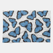 Linge De Cuisine Papillons morpho bleu (Horizontal)