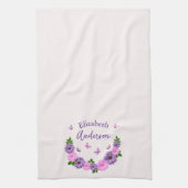 Linge De Cuisine Papillons roses et violets (Vertical)