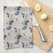 Linge De Cuisine Papillons sur lavande vintage (Quart Plié)