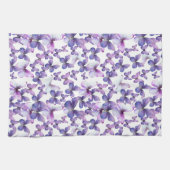 Linge De Cuisine Papillons violets colorés modernes (Horizontal)