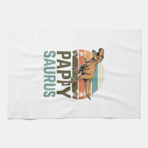 Linge De Cuisine Pappysaurus Drôle Dinosaure Vintage Chemise Couche