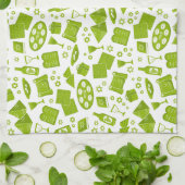 Linge De Cuisine Pâque verte (Plié)