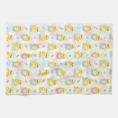 Linge De Cuisine Pâques à l'aquarelle de poussin de bébé mignon (Horizontal)